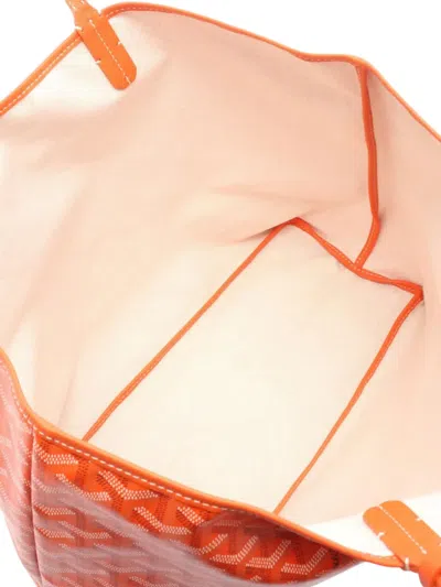 Pre-owned Goyard 2010-2025 Ine Saint Louis Pm Tote Bag In Orange