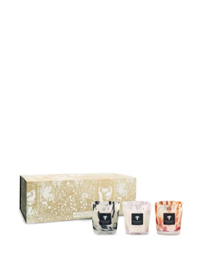 Baobab Collection Pearls Trio Candles (set Of Three) In Pink