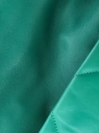 Pre-owned Chanel 19 Flap Bag Quilted Leather Medium Crossbody Bag In Green