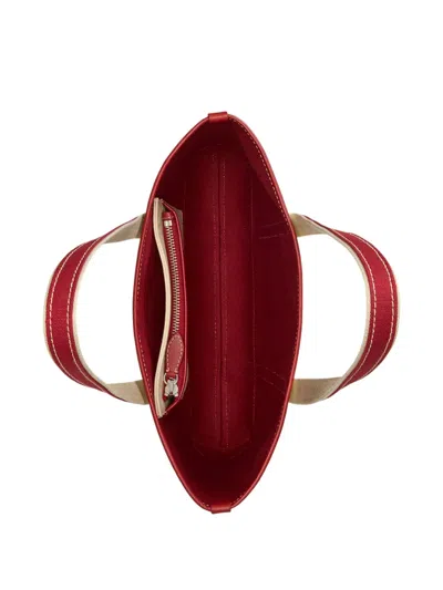 Polo Ralph Lauren Polo Bear Canvas Small Shopper Tote In Neutral