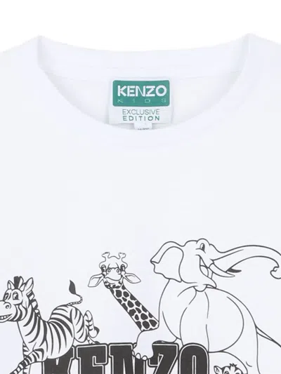 Kenzo Animal-print T-shirt In White