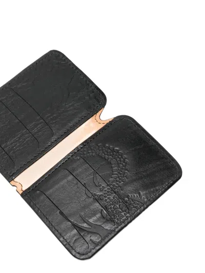 Our Legacy Debossed Card Holder In Black