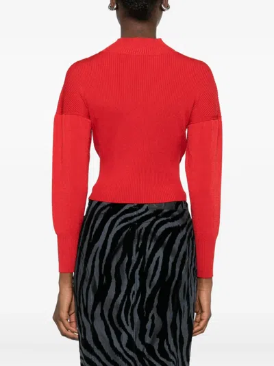 Pence Vittoria Tie-detail Sweater In Red
