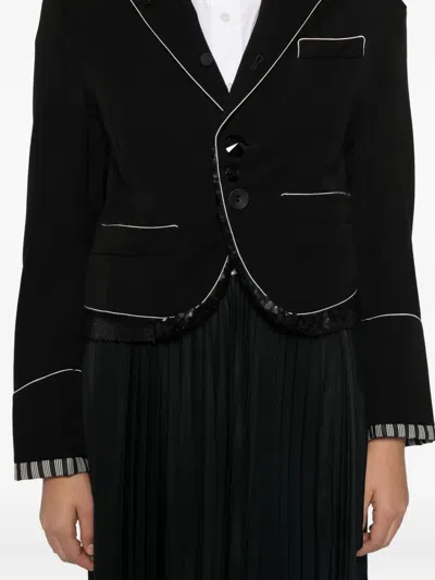 Undercover Paillette-embellished Blazer In Black