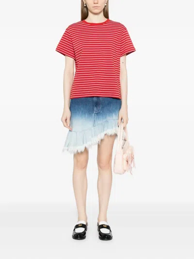 Reformation Rowan T-shirt In Red