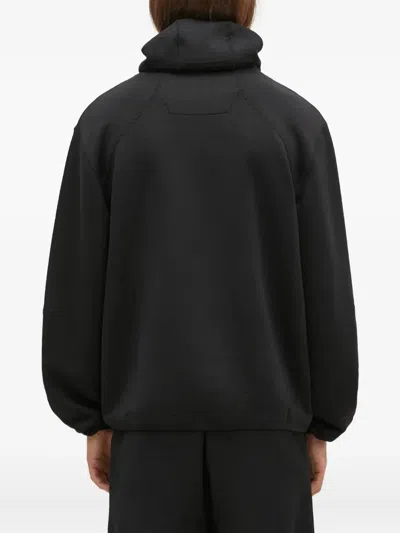 Maharishi Zip-up Hoodie In Black