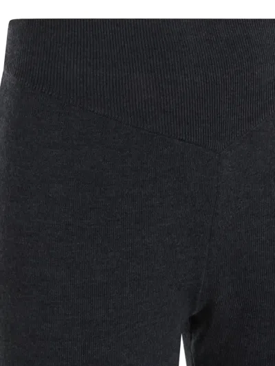 Aya Muse Dark Grey Wool Pants In Gray