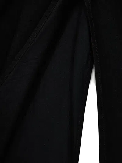 Sacai Belted Denim Skirt In Black