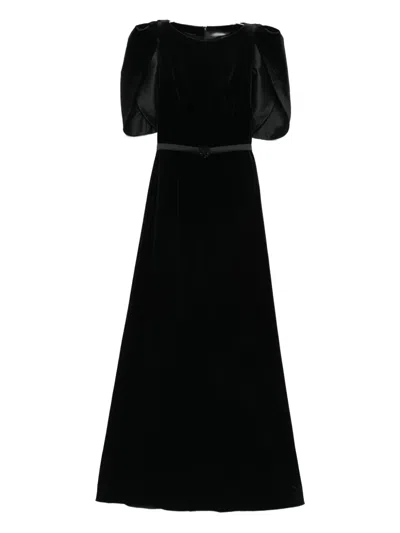 Cristallini Lilith Belt Dress In Black