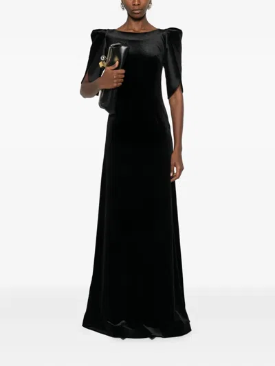 Cristallini Lilith Belt Dress In Black