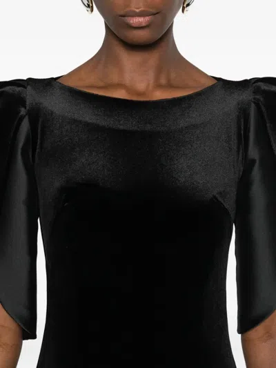 Cristallini Lilith Belt Dress In Black