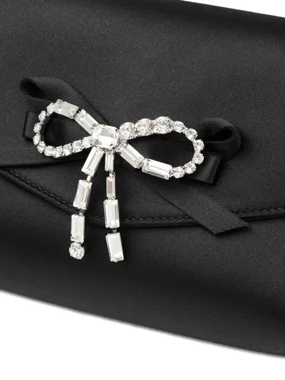 Jimmy Choo Soft Bow Mini Bag In Black