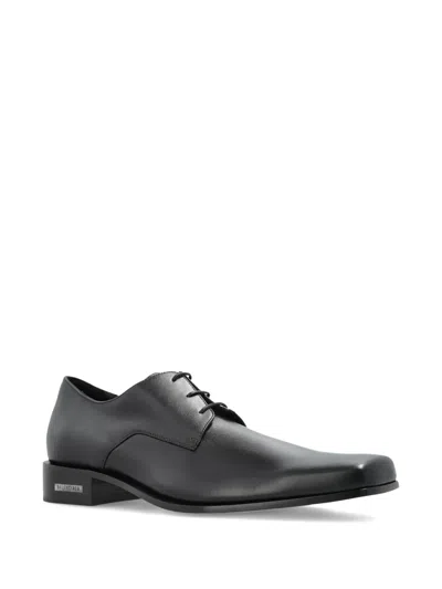 Balenciaga Concorde Leather Derby Shoes In Black