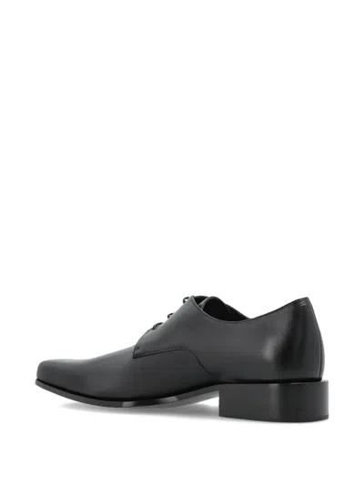 Balenciaga Concorde Leather Derby Shoes In Black