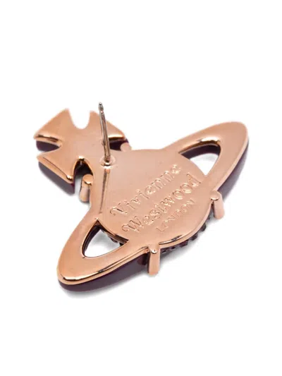 Vivienne Westwood Orb Embellished Earrings In Pink