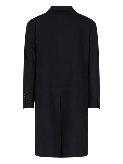 Tagliatore Single-breasted Coat In Black