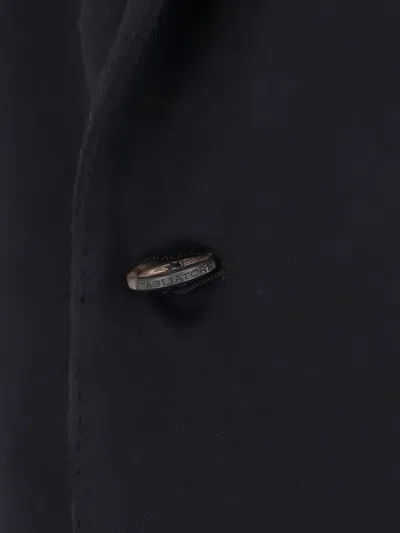 Tagliatore Single-breasted Coat In Black