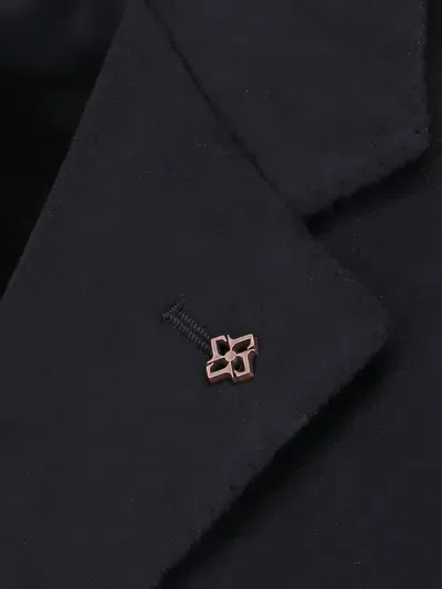 Tagliatore Single-breasted Coat In Black