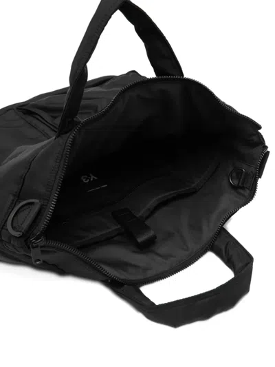Y-3 Nbhd Padded Nylon Tote Bag In Black