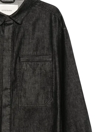 Entire Studios Pocket-chest Shirt In Black