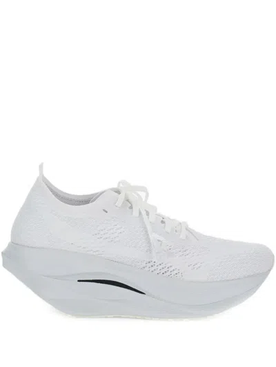 Comme Des Garçons X Mizuno Lace-up Fastening Sneakers In White