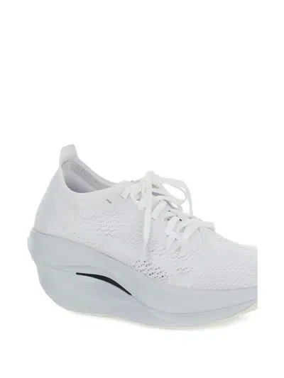Comme Des Garçons X Mizuno Lace-up Fastening Sneakers In White