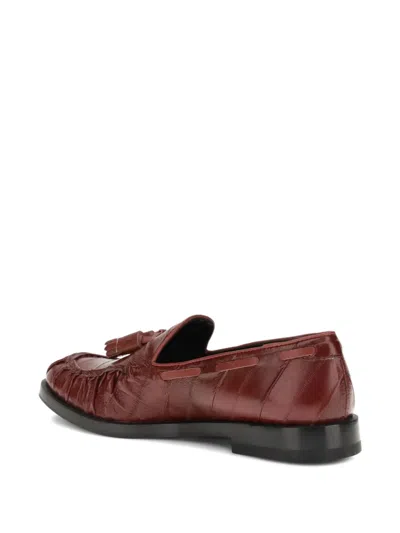 Fratelli Rossetti Bordeaux Rubber Slip-on Loafers In Red