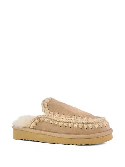Mou Eskimo Slippers In Neutral