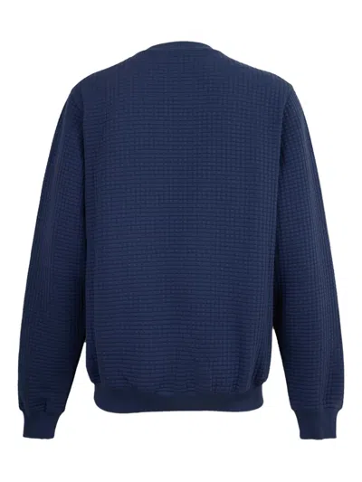 Casablanca Quilted Mascot Sweatshirt In Blue