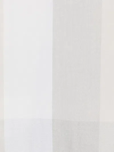 Le Tricot Perugia Checked-pattern Fringed Scarf In White