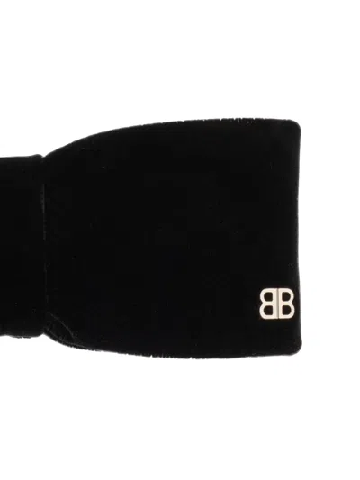 Balenciaga Logo-detail Bow Hair Clip In Black