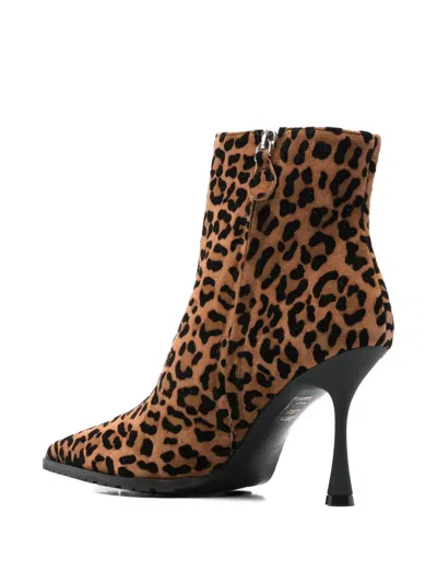 Fratelli Russo Animal Print Heeled Boot In Animal Print