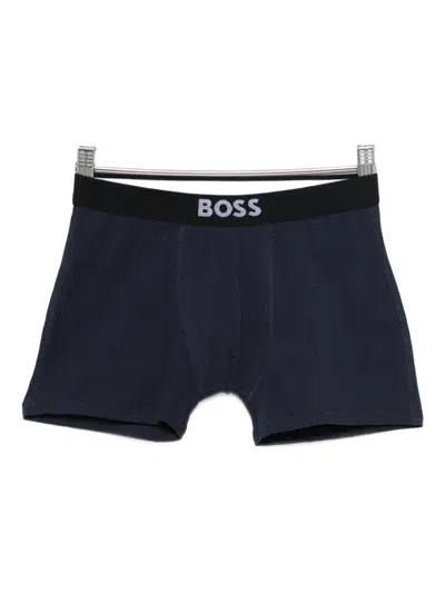 Bosswear Logo-waistband Boxers (pack Of Two) In Blue