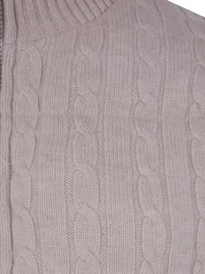 MYA 绞花针织填充开衫