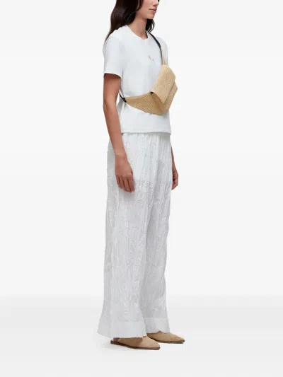 Osklen Palm-tree Embroidered T-shirt In White