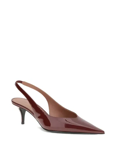 Amina Muaddi Pumps In Burgundy