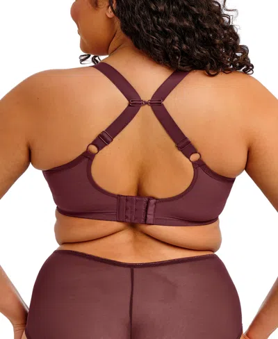 Elomi Matilda Full Figure Underwire Plunge Bra In Brown