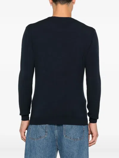 Imperial Crewneck Long-sleeve Knitwear In Blue