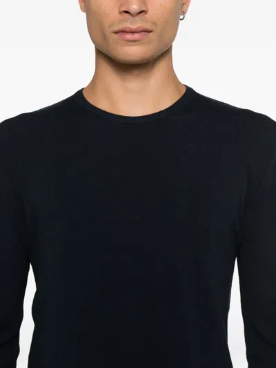 Imperial Crewneck Long-sleeve Knitwear In Blue