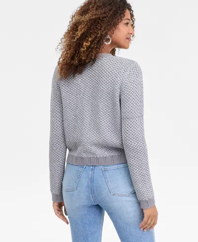 Inc International Concepts Women's Metallic Cardigan, Macy's Exclusive In Gray