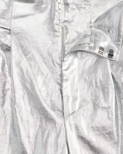 Inc International Concepts Women's Metallic Wide-leg Pants, Macy's Exclusive In Gray