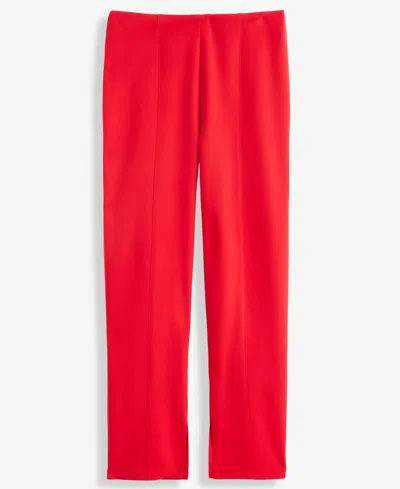 Inc International Concepts Women's High-rise Slim-leg Pants, Macy's Exclusive In Red