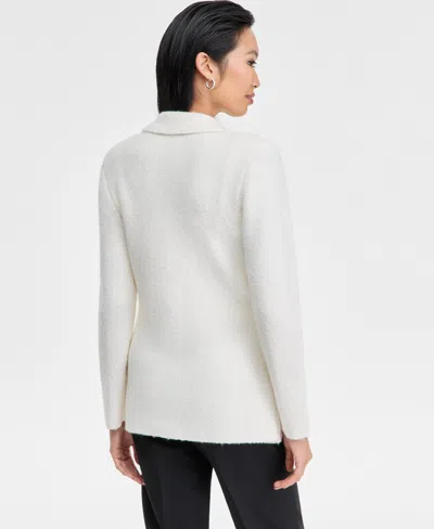 Inc International Concepts Women's Boucle Sweater Blazer, Macy's Exclusive In White