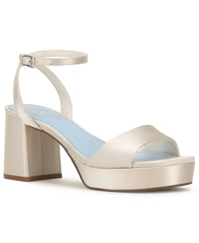 Vince Camuto Pendry Platform Block Heel Dress Sandals In White