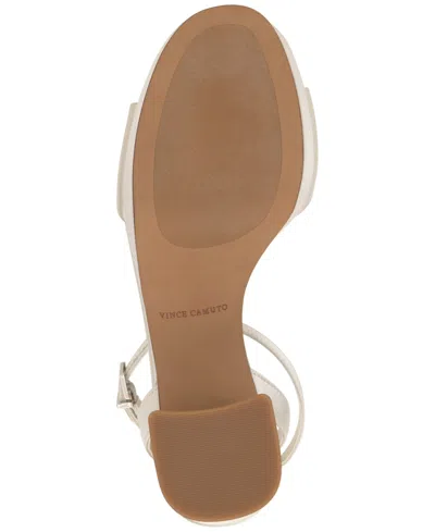 Vince Camuto Pendry Platform Block Heel Dress Sandals In White