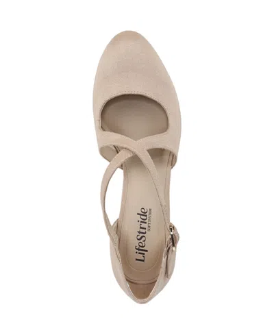 Lifestride Women's Tracy Crisscross Block Heel Pumps In Brown