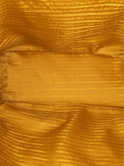 Pre-owned Prada 2000-2025 Vitello Daino Side Zip Open Convertible Tote Satchel In Yellow