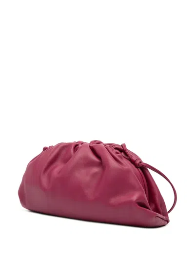 Pre-owned Bottega Veneta 2012-2025 Lambskin The Mini Pouch Crossbody Bag In Purple