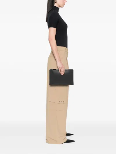 Pre-owned Prada 2013-2025 Saffiano Clutch Bag In Black