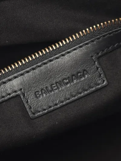 Pre-owned Balenciaga 2010-2025 Medium Calfskin Le City Satchel In Gray